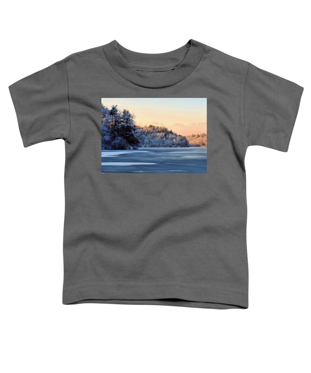 Light Toddler T-Shirt featuring the photograph Light on the Horizon by Janice Drew