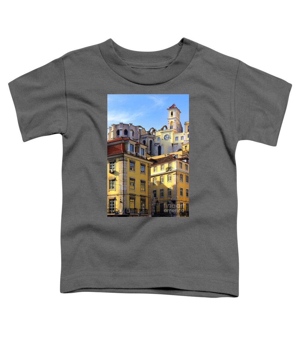 Ancient Toddler T-Shirt featuring the photograph Lisbon Buildings by Carlos Caetano