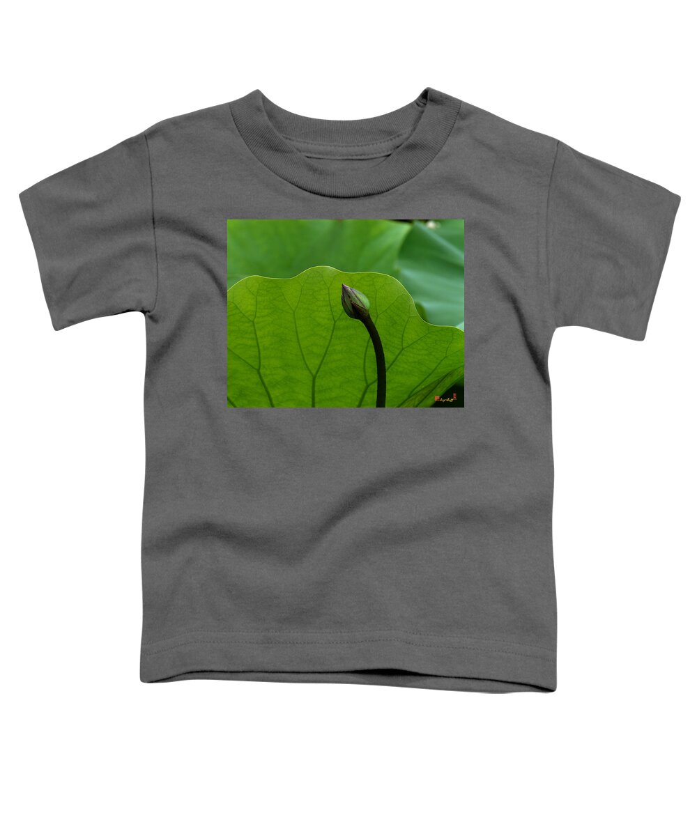Nature Toddler T-Shirt featuring the photograph Lotus-Sheltering the Future DL032 by Gerry Gantt