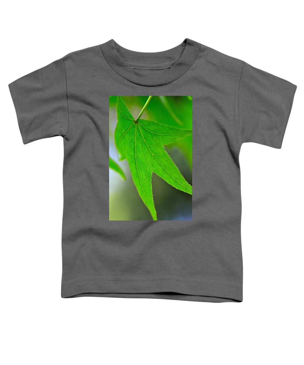 Macro Toddler T-Shirt featuring the photograph Macro Leaf by Shannon Harrington