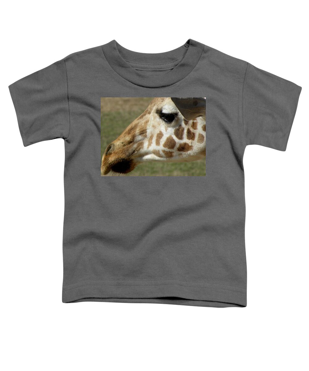 Giraffe Toddler T-Shirt featuring the photograph Marks Of Beauty by Kim Galluzzo