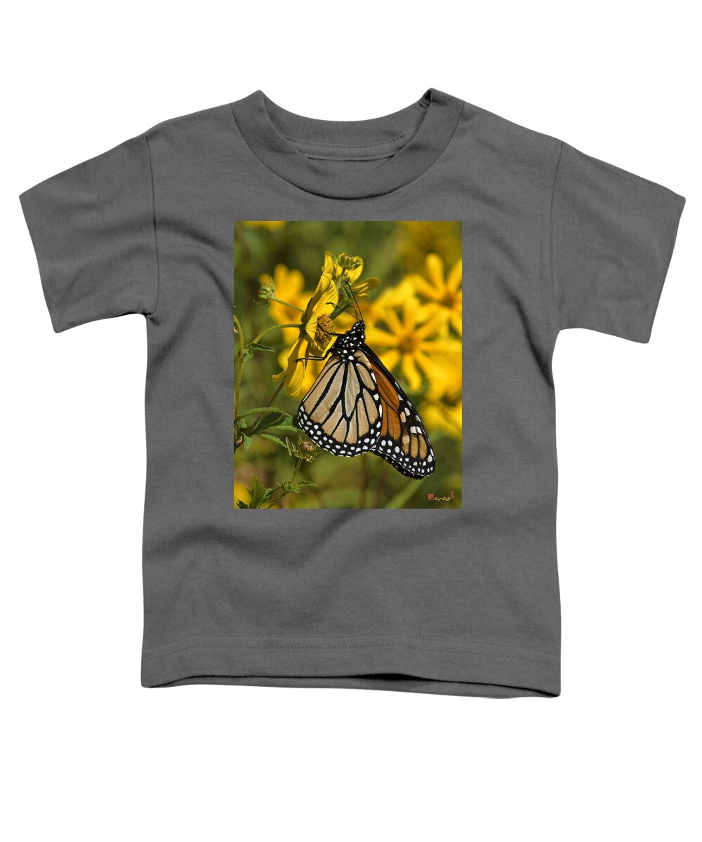 Nature Toddler T-Shirt featuring the photograph Monarch Butterfly on Tickseed Sunflower DIN146 by Gerry Gantt