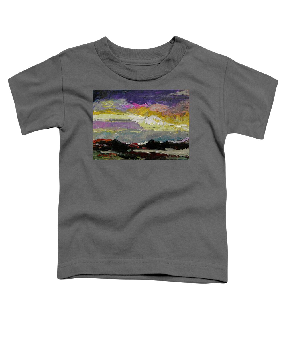 Sky Toddler T-Shirt featuring the painting Morning Break Through by John Williams