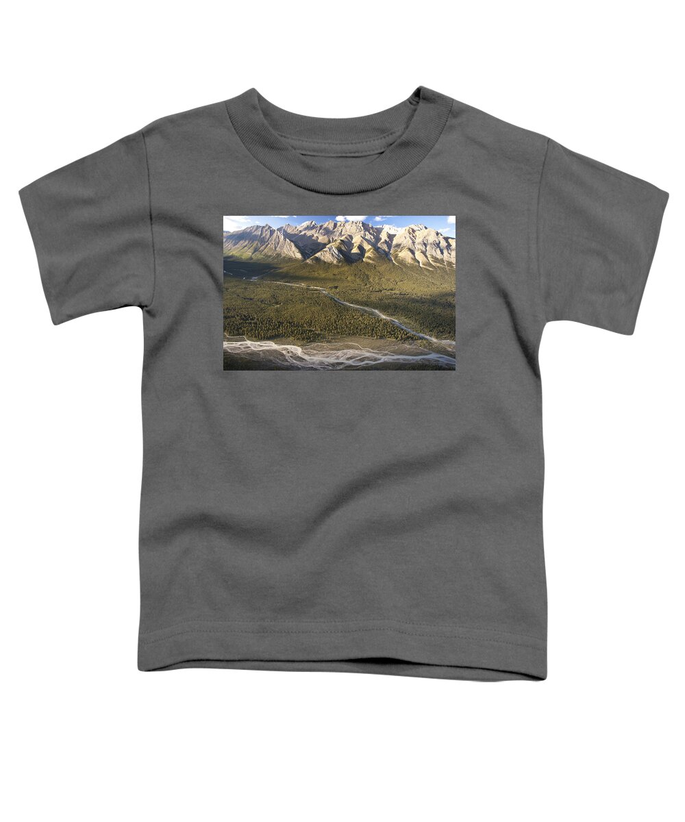 Mp Toddler T-Shirt featuring the photograph Mountains Above Coral Creek And Cline by Matthias Breiter
