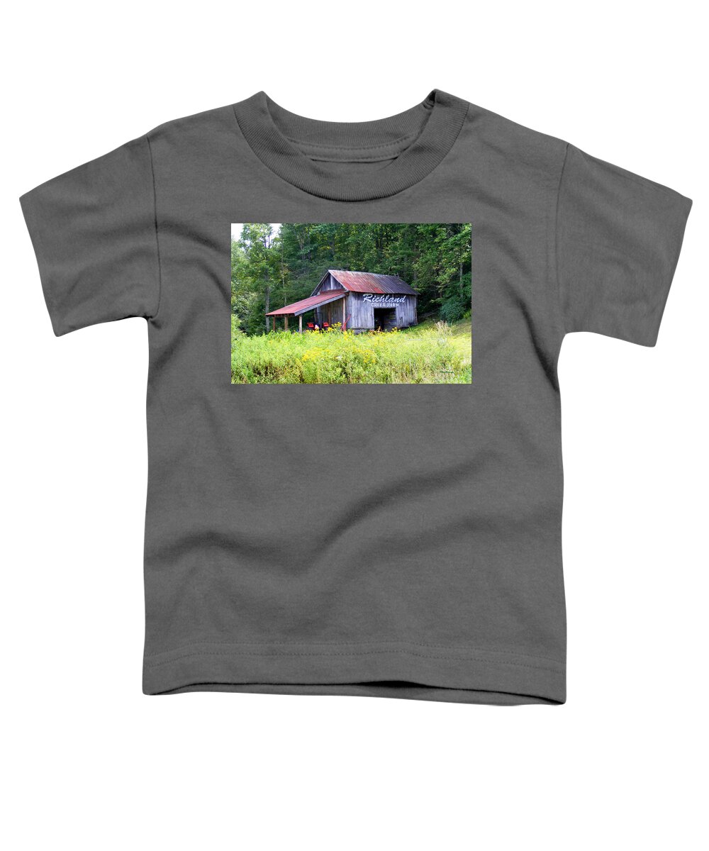 Barns Toddler T-Shirt featuring the photograph Old Barn near Silversteen Road by Duane McCullough