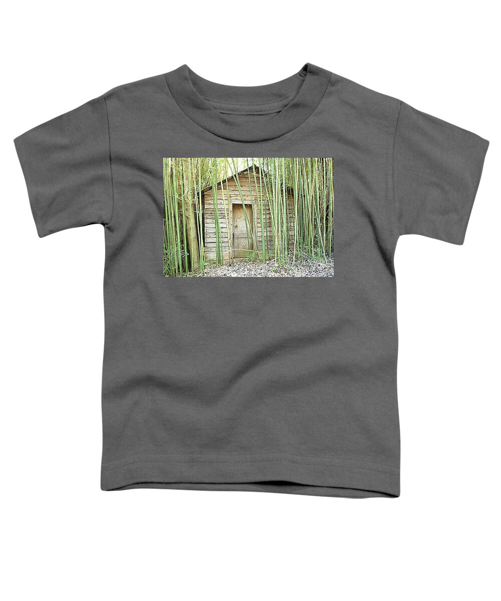 House Toddler T-Shirt featuring the photograph One Room House with Bamboo by Renee Trenholm