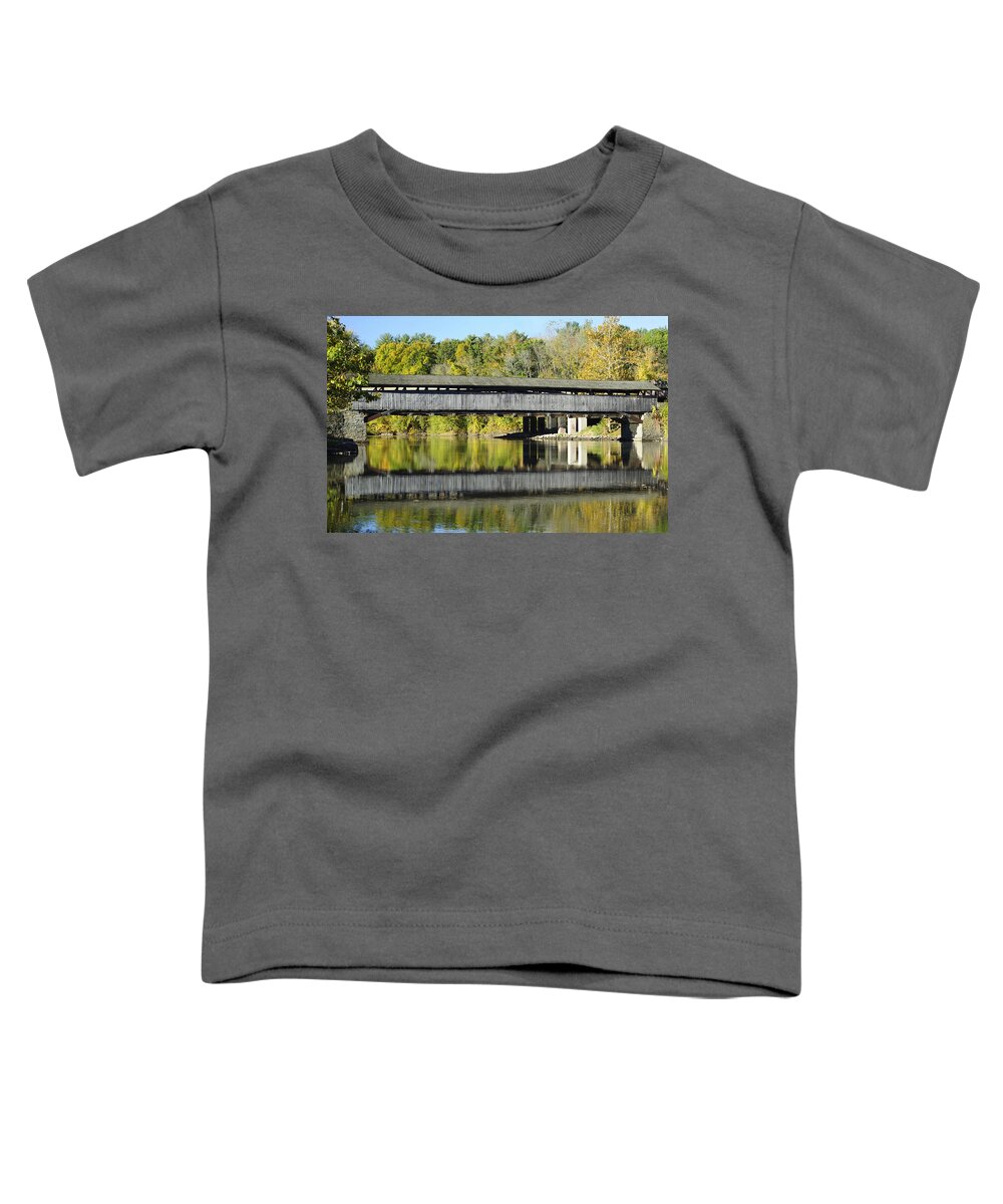 Bridge Toddler T-Shirt featuring the photograph Perrine's Covered Bridge by Luke Moore
