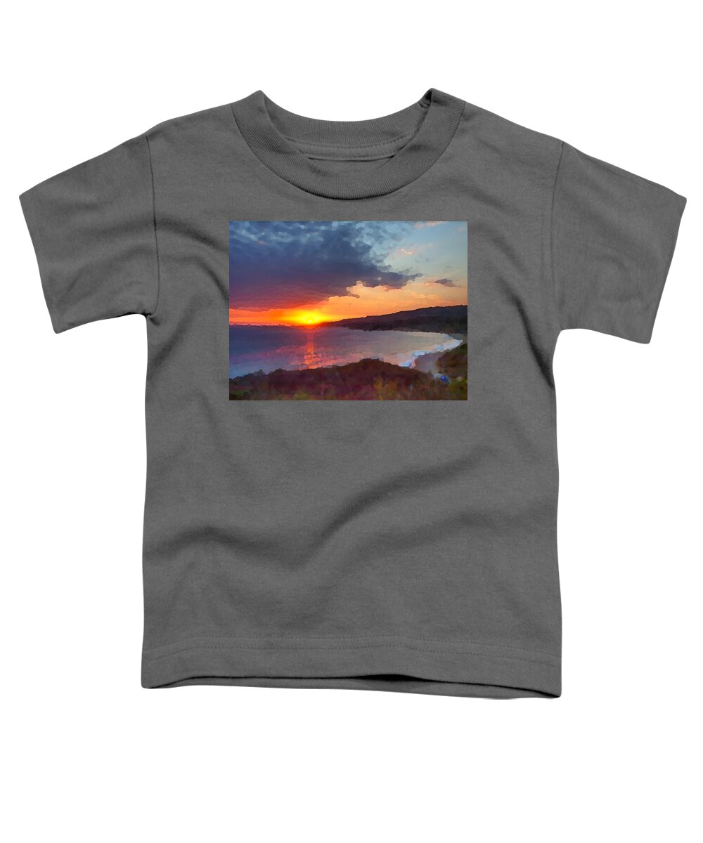 Sunset Toddler T-Shirt featuring the photograph PV Sunset by Joe Schofield