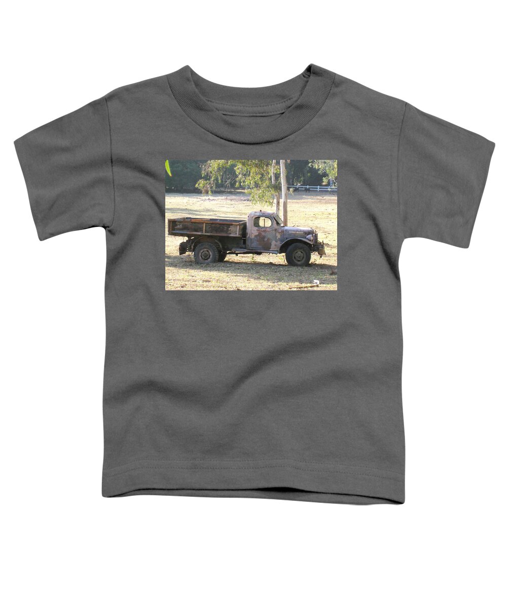 Truck Toddler T-Shirt featuring the photograph Retired Power Wagon by Sue Halstenberg