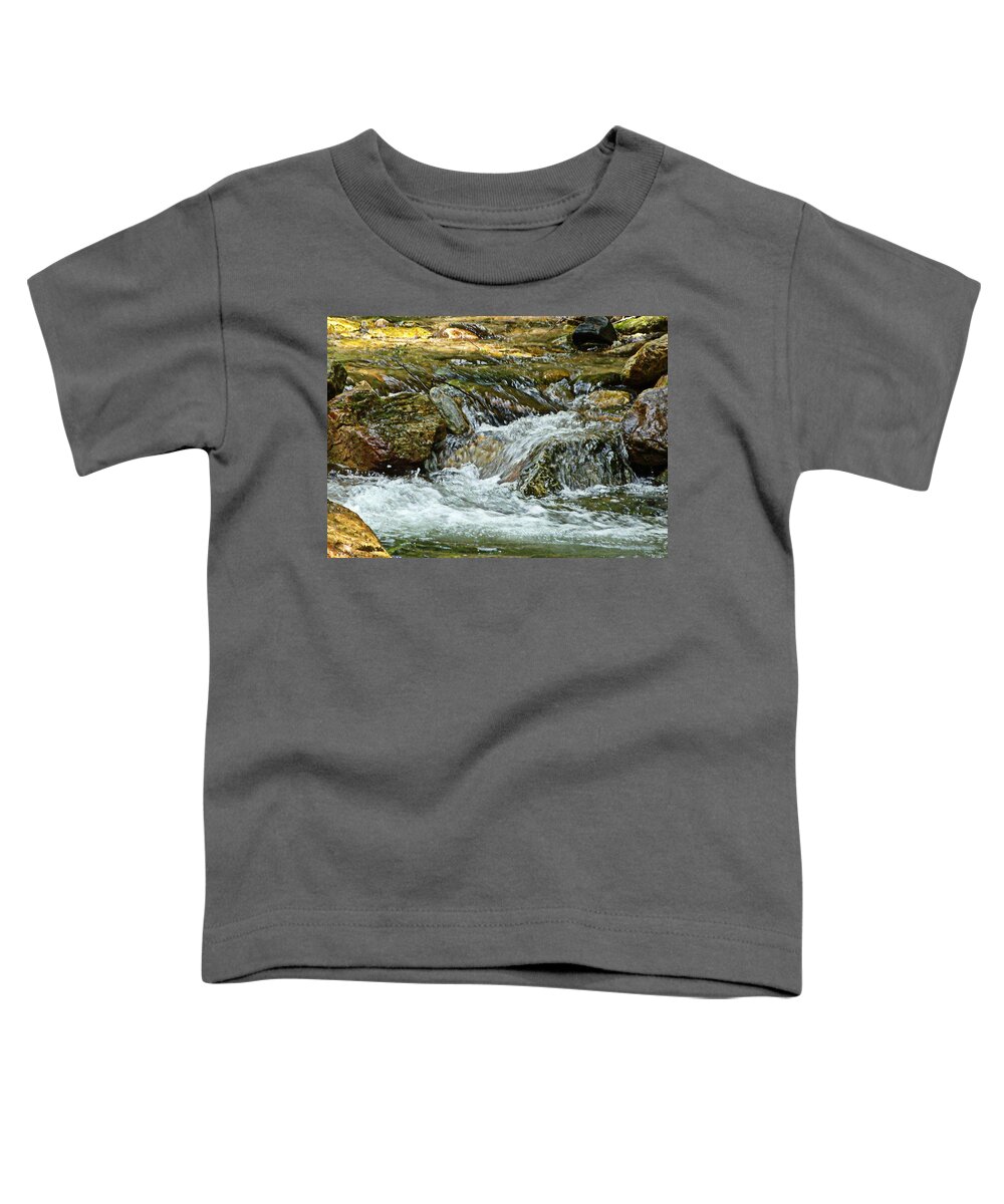 Rocky River Toddler T-Shirt featuring the photograph Rocky River by Lydia Holly
