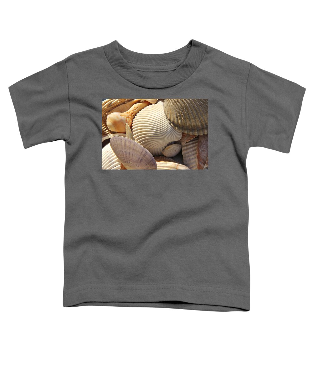 Sea Shells Toddler T-Shirt featuring the photograph Shells 1 by Mike McGlothlen