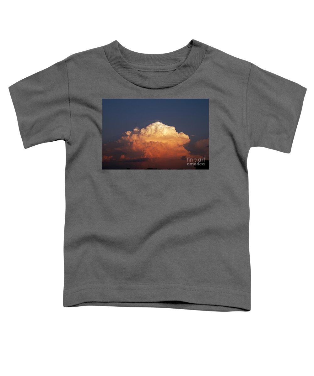 Storm Clouds Toddler T-Shirt featuring the photograph Storm Clouds at Sunset by Mark Dodd