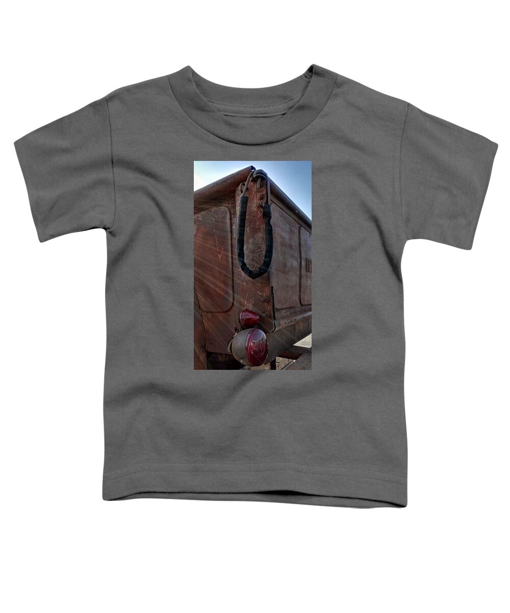 Old Toddler T-Shirt featuring the photograph Sunshine on Rust by Al Griffin