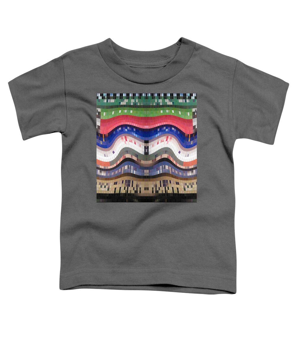 Tile Toddler T-Shirt featuring the digital art The Tile Smile by Alec Drake