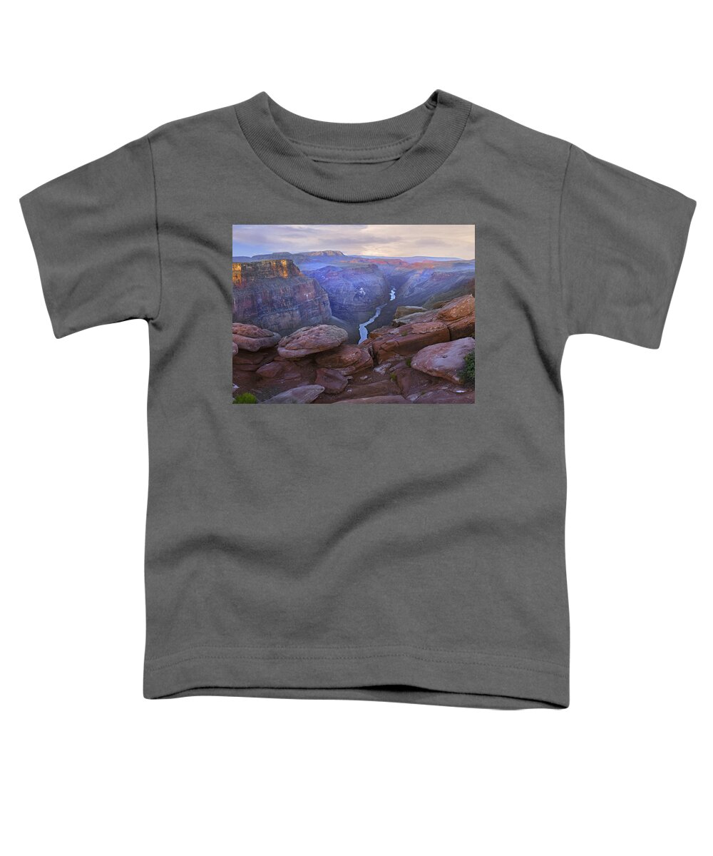 00175981 Toddler T-Shirt featuring the photograph Toroweep Overlook View Of The Colorado by Tim Fitzharris