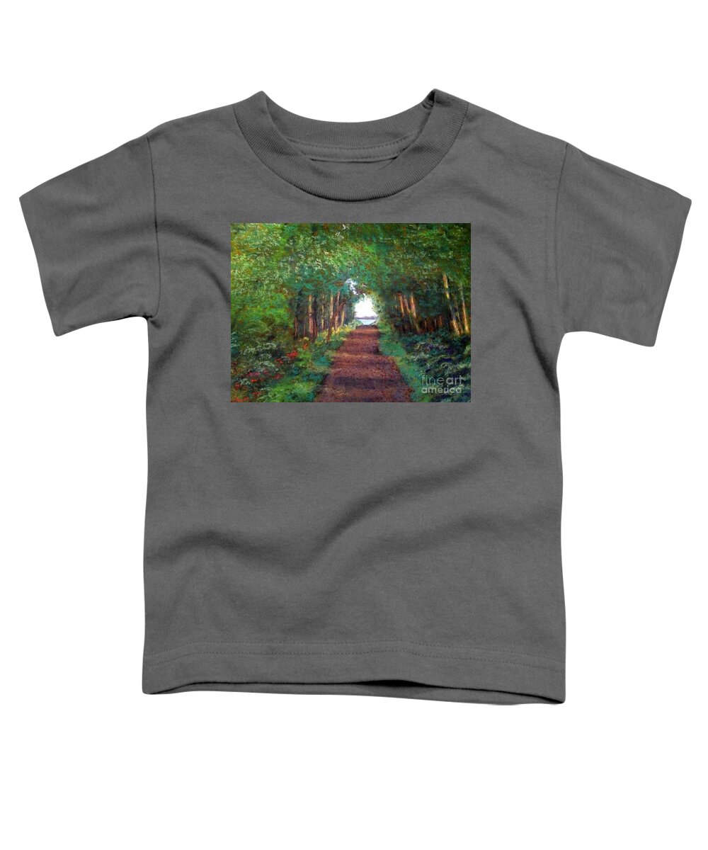 Watmough Toddler T-Shirt featuring the pastel Watmough Trail by Ginny Neece