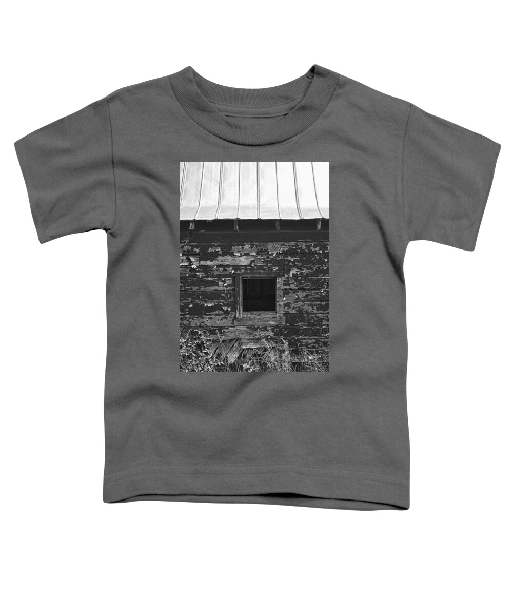 Barn Toddler T-Shirt featuring the photograph What Lies Within by Kathy Clark