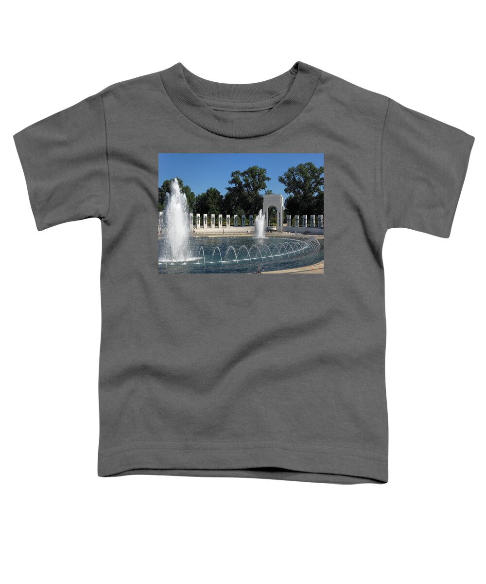 Scenic Toddler T-Shirt featuring the photograph World War II Memorial--Atlantic Pavilion DS039 by Gerry Gantt