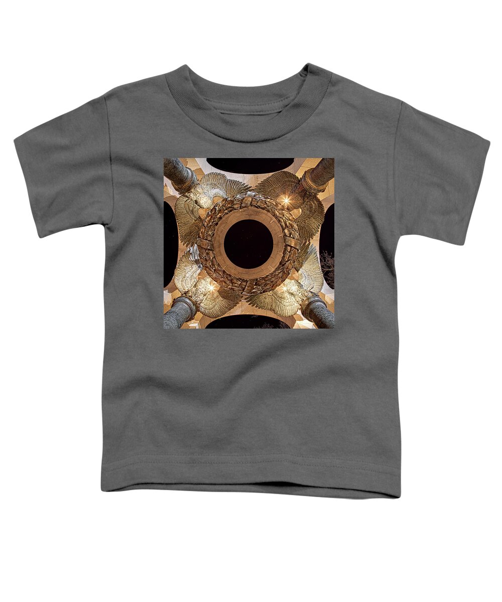 Metro Toddler T-Shirt featuring the photograph WW II Memorial Victory Wreath by Metro DC Photography