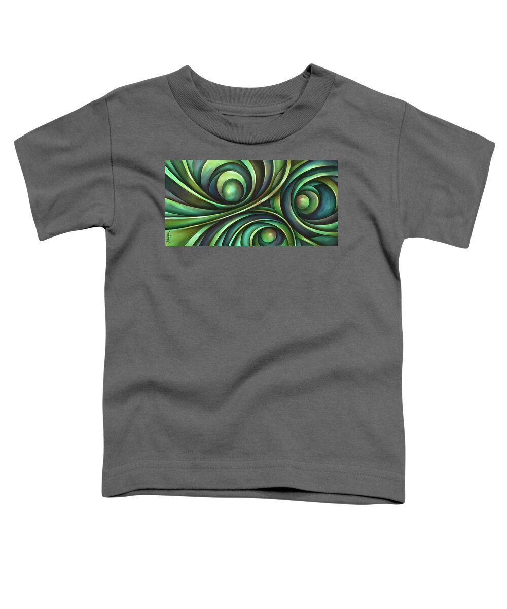 Abstract Toddler T-Shirt featuring the painting ' Boo ' by Michael Lang