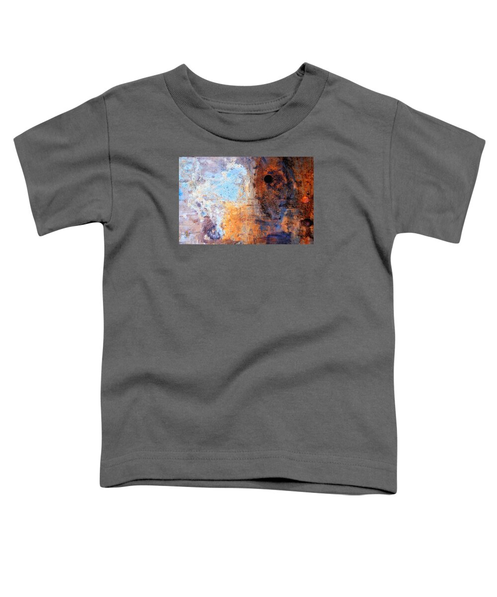 Newel Hunter Toddler T-Shirt featuring the photograph /Boatyard Abstract 2 by Newel Hunter