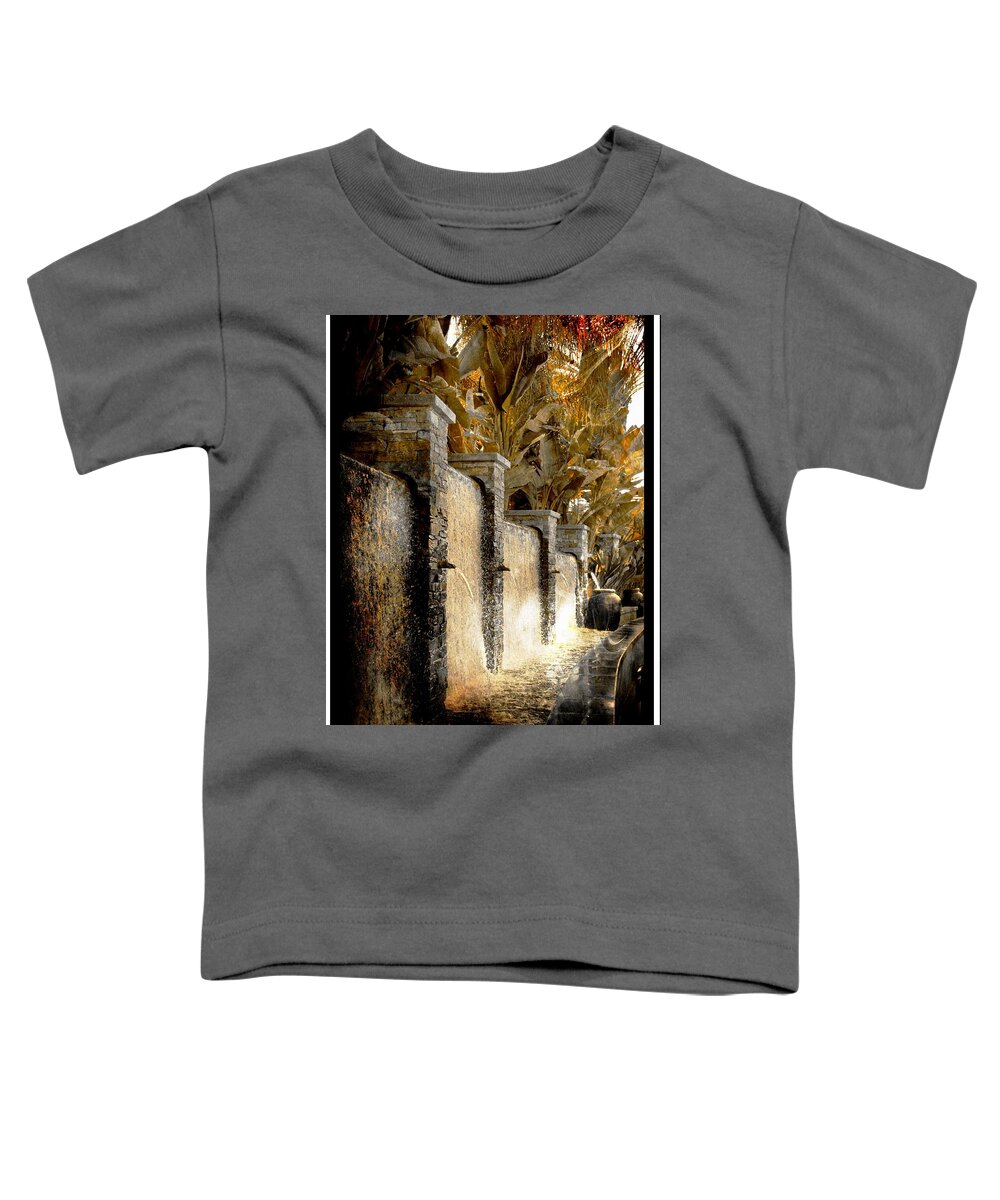 Waterfall Toddler T-Shirt featuring the photograph  Flowing Waterfall by Athala Bruckner
