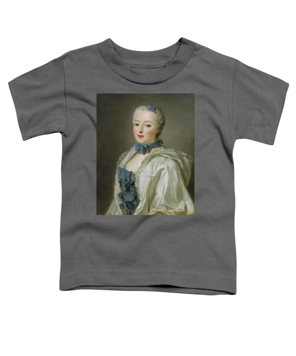 Swedish Artist Toddler T-Shirt featuring the painting Portrait of Francoise-Marguerite de Sevigne by Alexander Roslin
