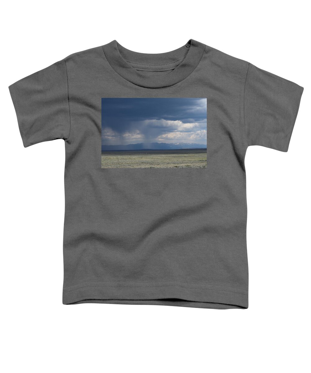 Clouds Toddler T-Shirt featuring the photograph Storm Lake John SWA Walden CO by Margarethe Binkley