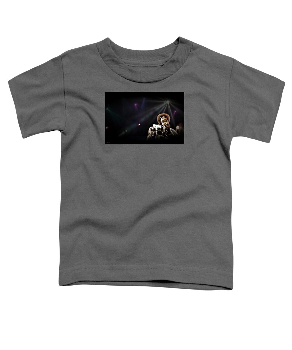 Jazz Toddler T-Shirt featuring the photograph Archie Shepp, Jazzman by Jean Francois Gil