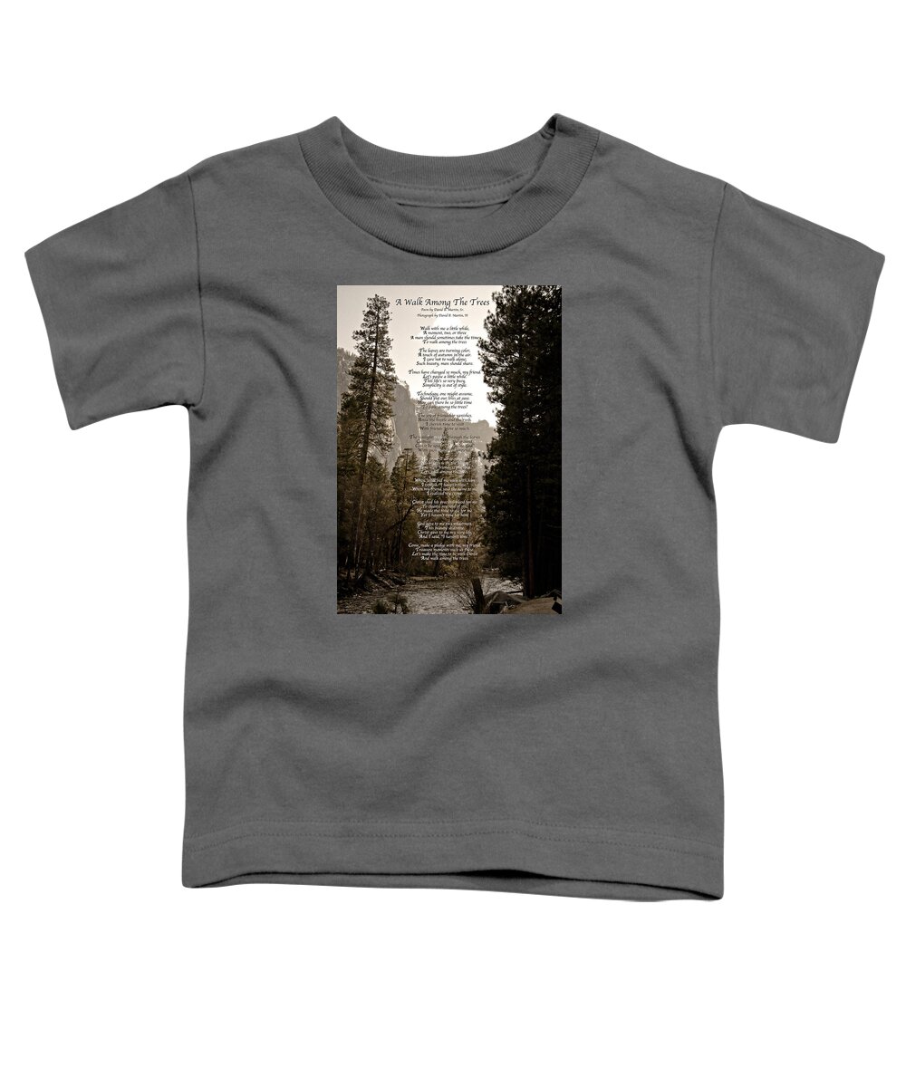 Photography Toddler T-Shirt featuring the photograph A Walk Among The Trees #1 by David Martin