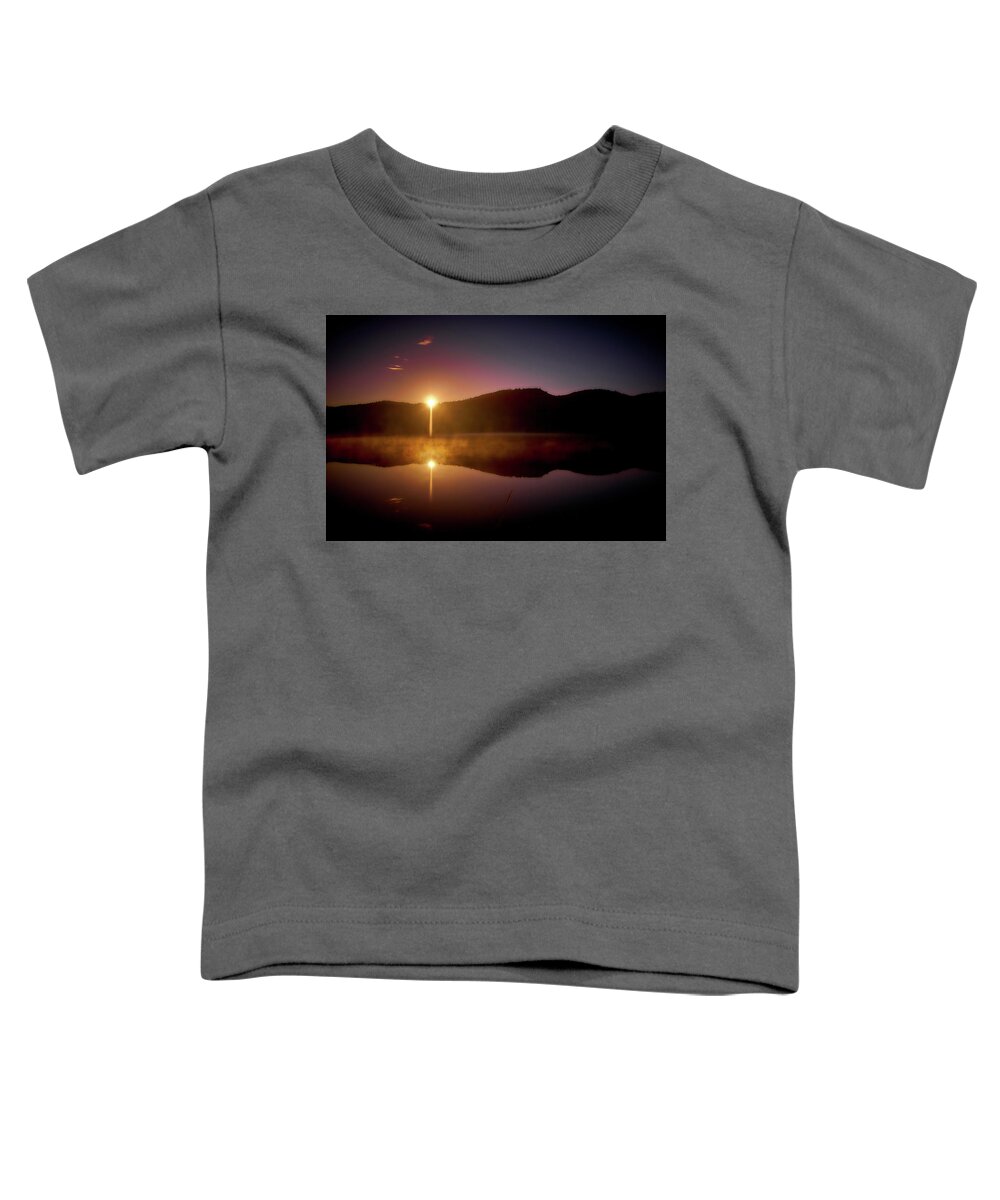 River Toddler T-Shirt featuring the photograph At The Waters Edge #1 by Loni Collins