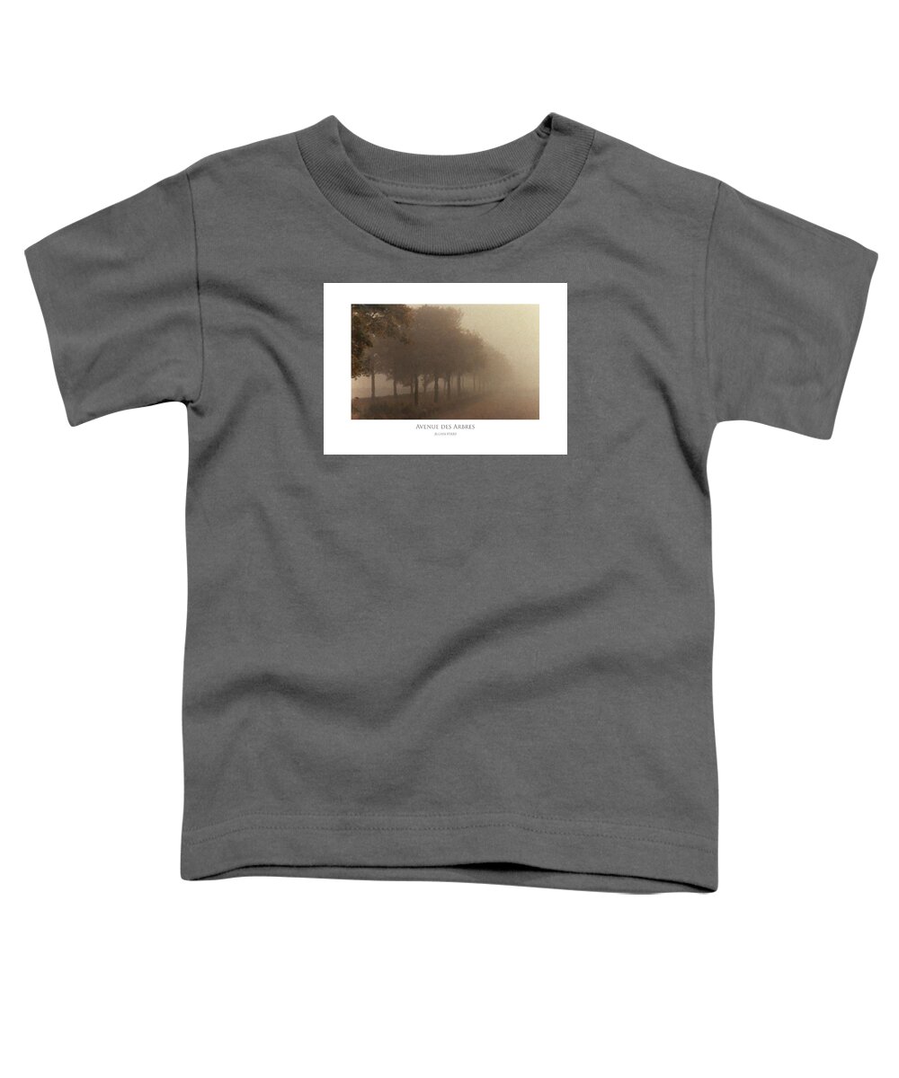 France Toddler T-Shirt featuring the digital art Avenue des Arbres by Julian Perry