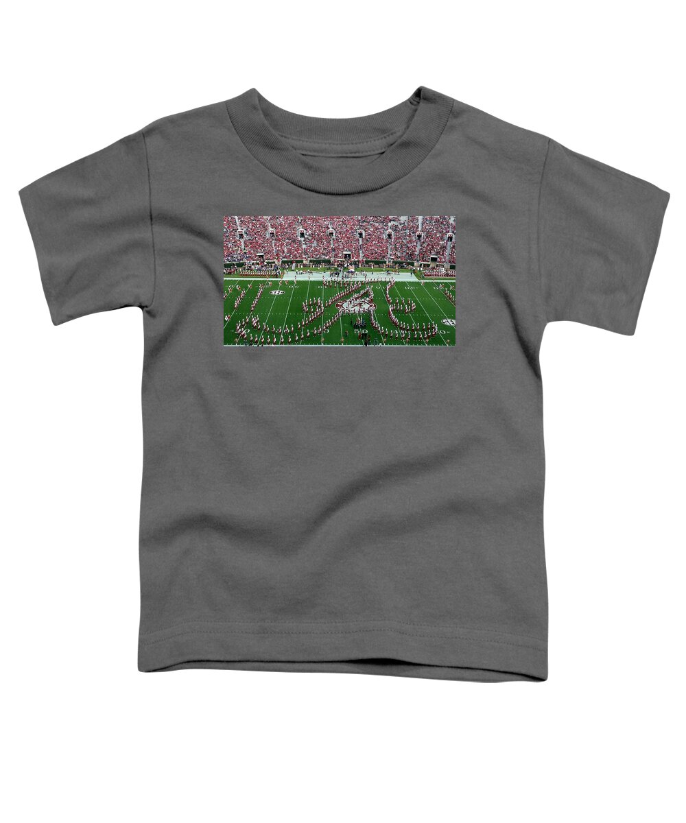 Gameday Toddler T-Shirt featuring the photograph Bama Script A #1 by Kenny Glover