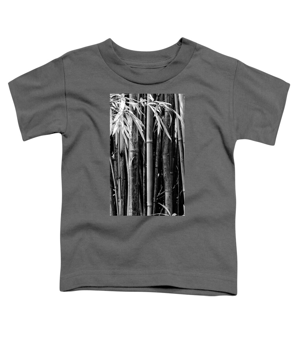 Bamboo Toddler T-Shirt featuring the photograph Bamboo Black and White #1 by Kelley King