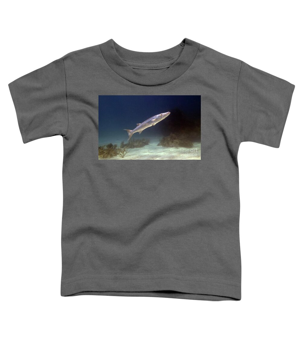 Underwater Toddler T-Shirt featuring the photograph Barracuda 6 #1 by Daryl Duda