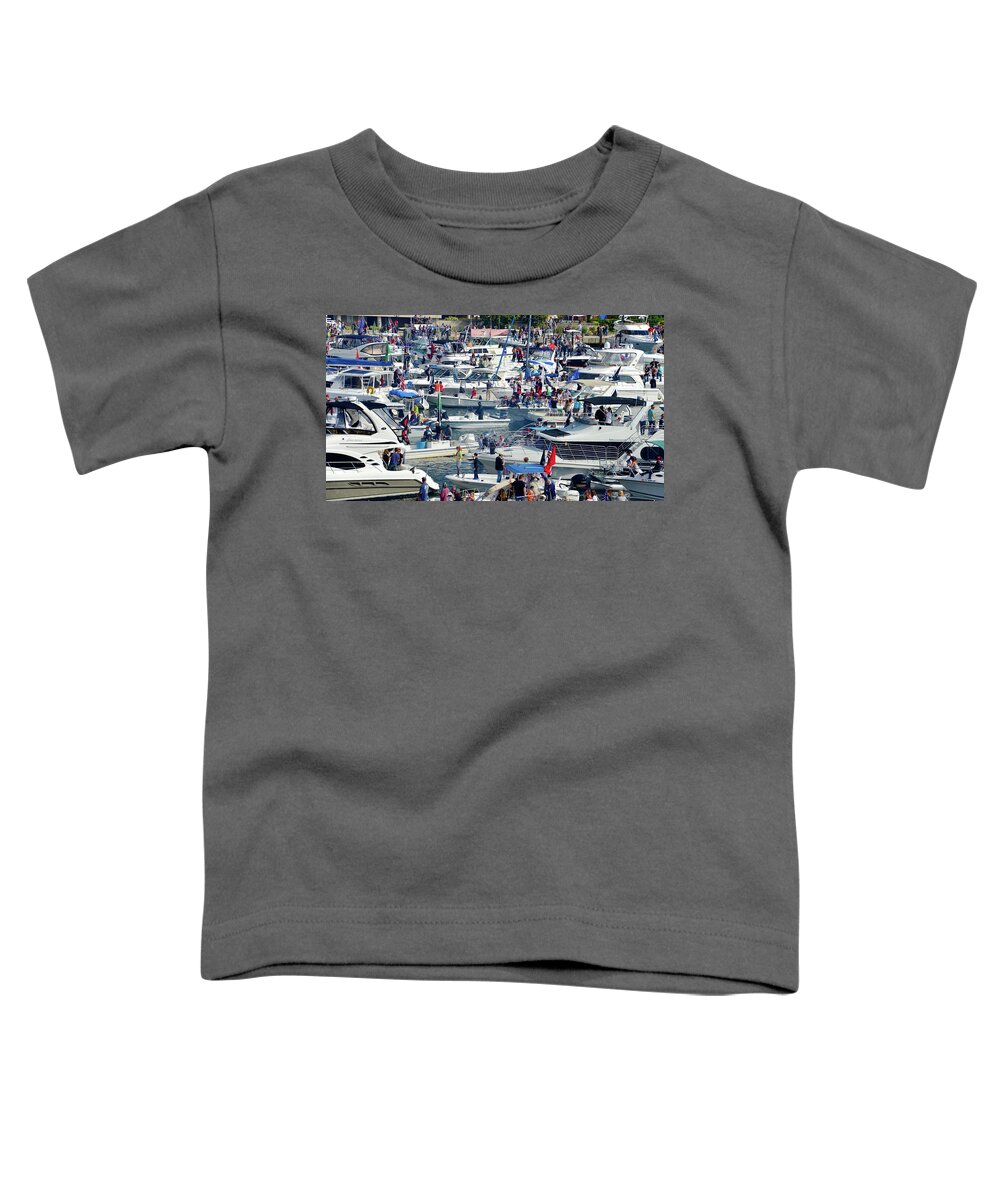 Boat Party Toddler T-Shirt featuring the photograph Boat Party #1 by David Lee Thompson
