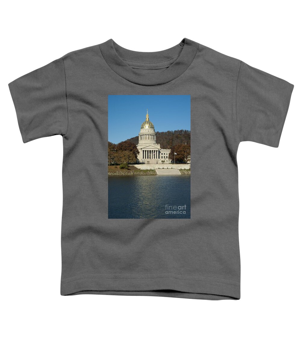 Capital Toddler T-Shirt featuring the photograph Capital of West Virginia in Charleston #1 by Anthony Totah