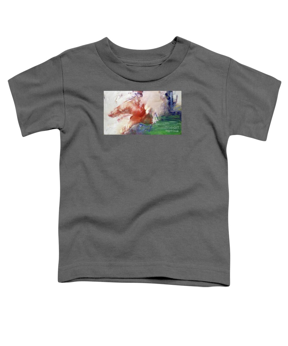 Enamel Toddler T-Shirt featuring the painting Carla's Dream #2 by Ritchard Rodriguez