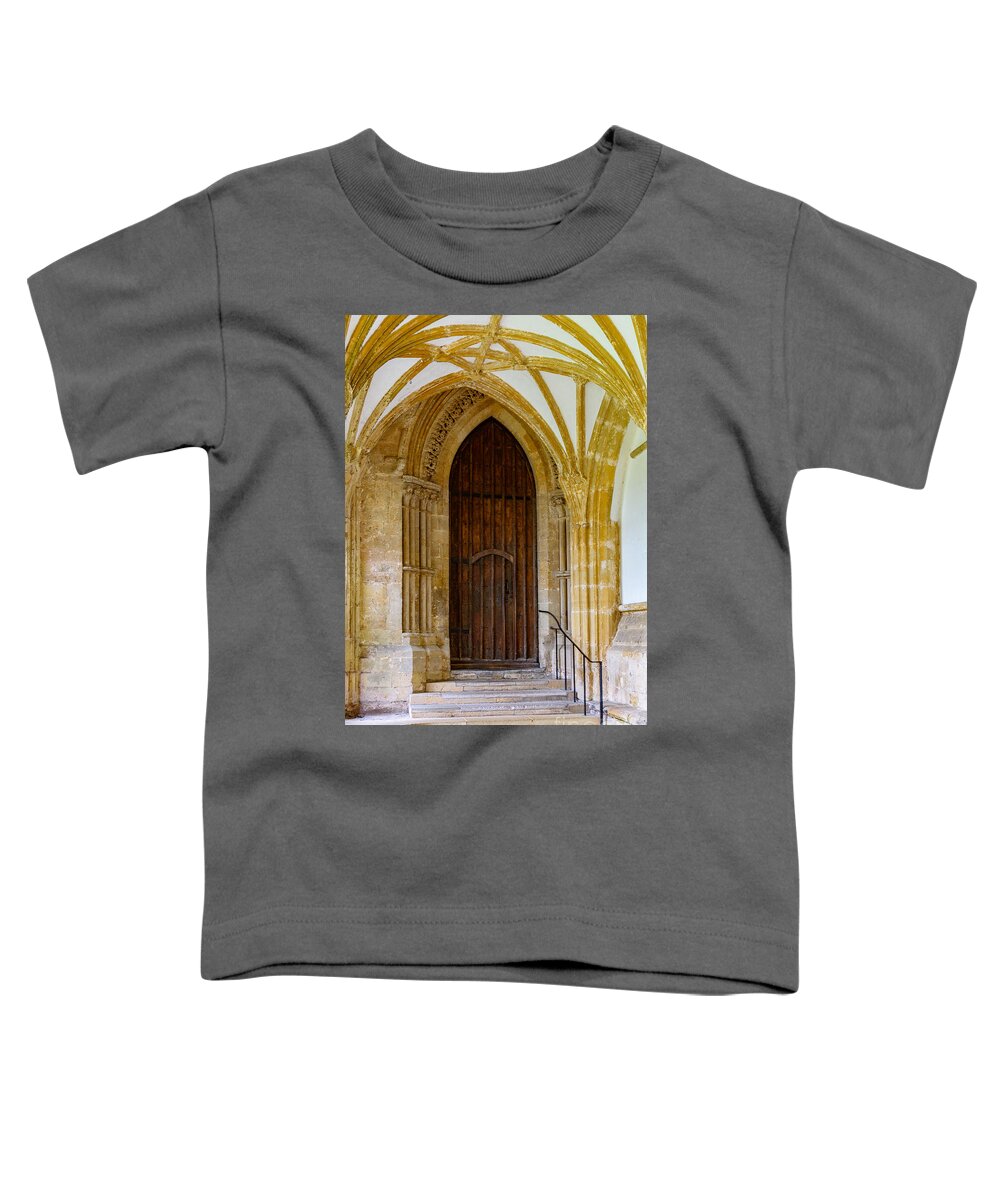 Wells Cathedral Toddler T-Shirt featuring the photograph Cloisters, Wells Cathedral #2 by Colin Rayner