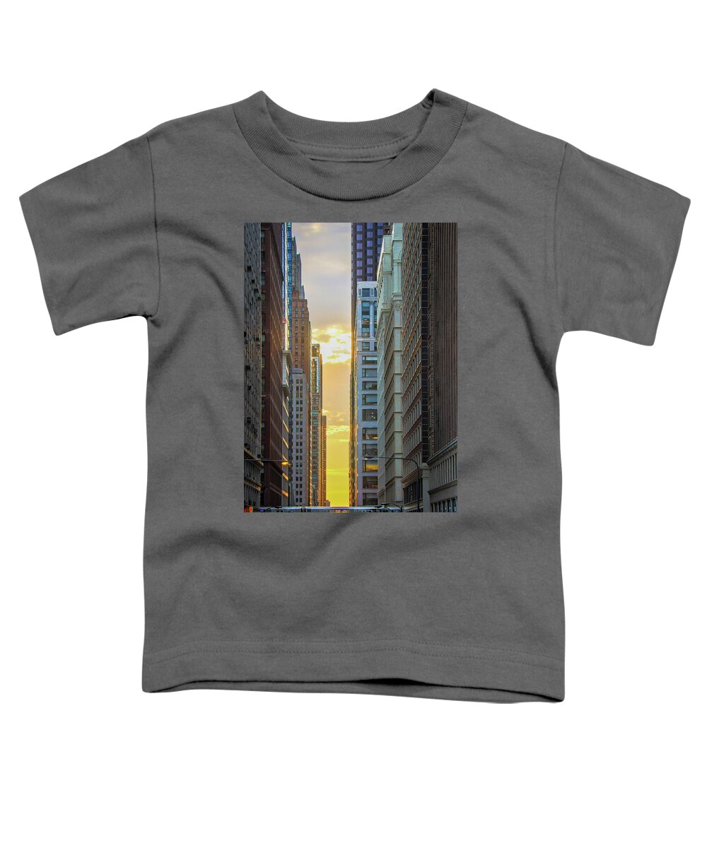 Chicago Toddler T-Shirt featuring the photograph End of the Day #1 by Tony HUTSON