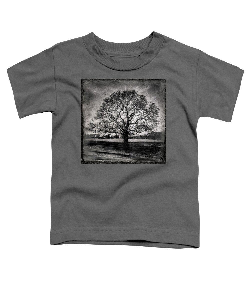 Photo Encaustic Toddler T-Shirt featuring the mixed media Hagley Tree #1 by Roseanne Jones