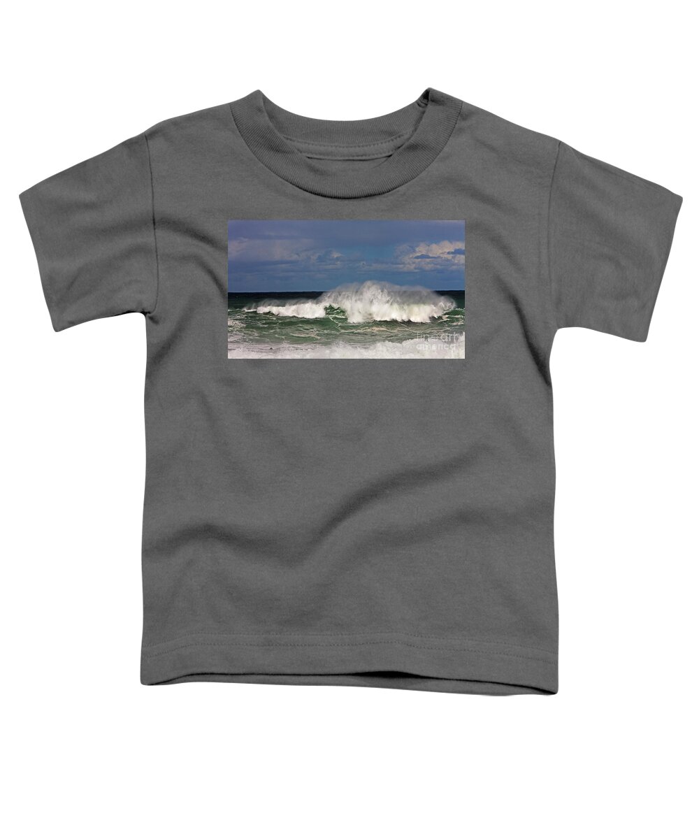 Africa Toddler T-Shirt featuring the photograph Hermanus Surf, South Africa, Indian #1 by Gerard Lacz