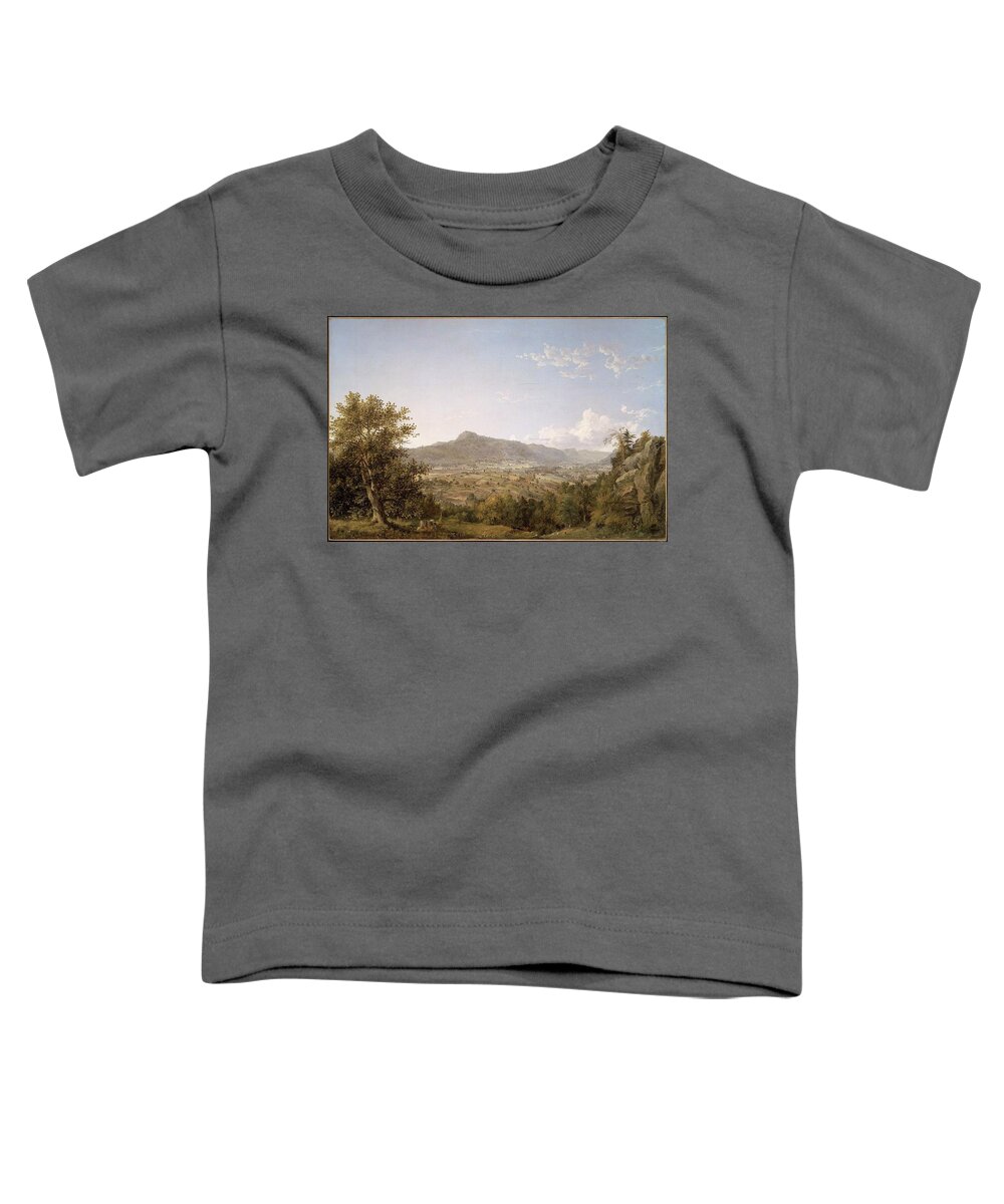 Schatacook Mountain Toddler T-Shirt featuring the painting Housatonic Valley by MotionAge Designs
