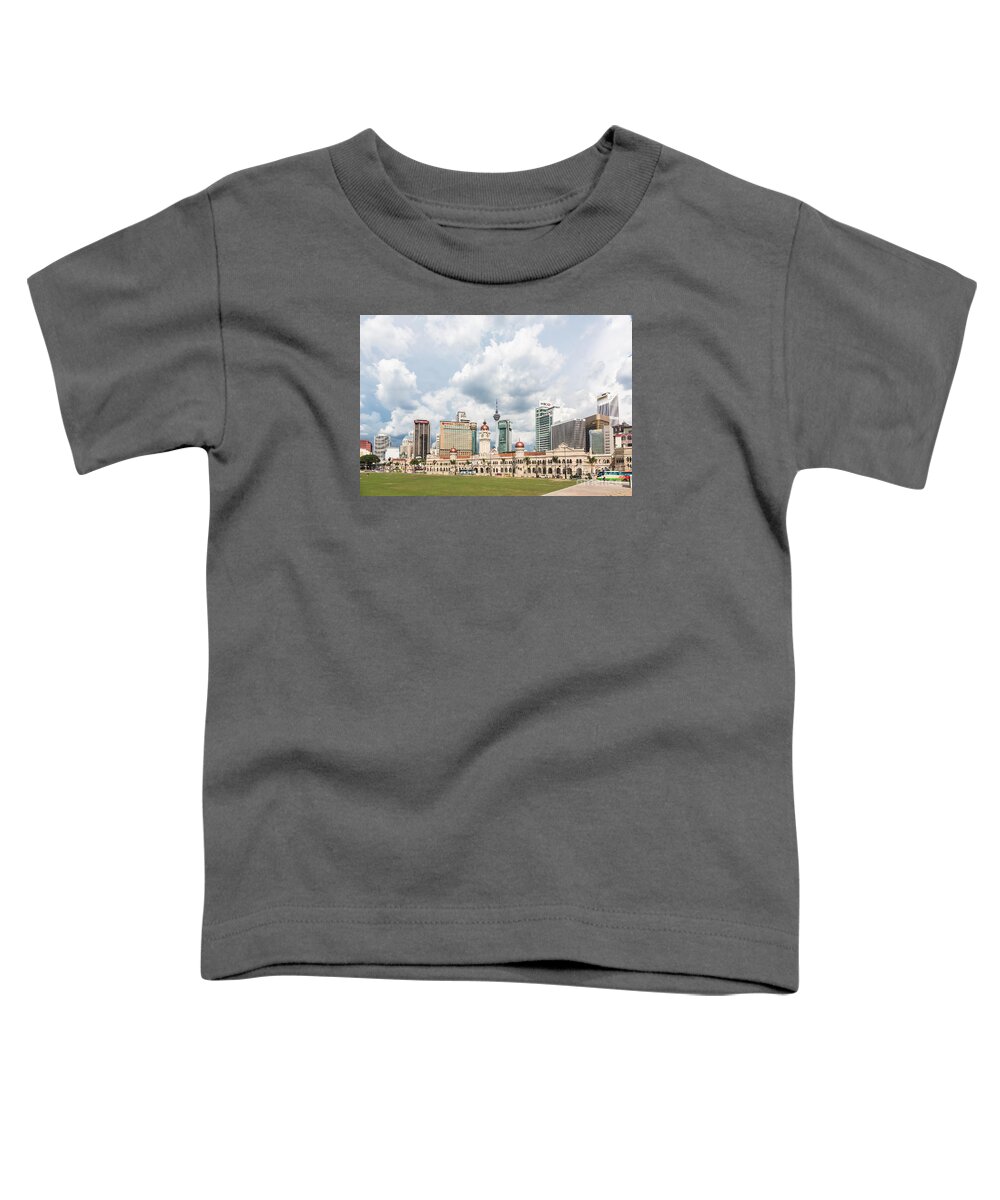 Kuala Lumpur Toddler T-Shirt featuring the photograph Kuala Lumpur cityscape #1 by Didier Marti