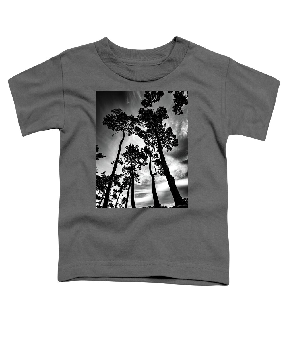 Tree Toddler T-Shirt featuring the photograph Leaning Trees #1 by Roseanne Jones