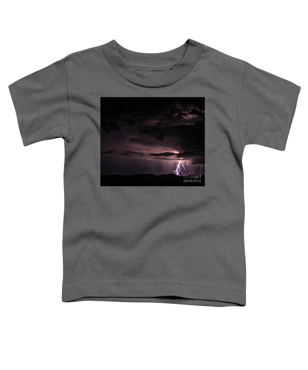 Lightning Toddler T-Shirt featuring the photograph Lightning #2 by Mark Jackson