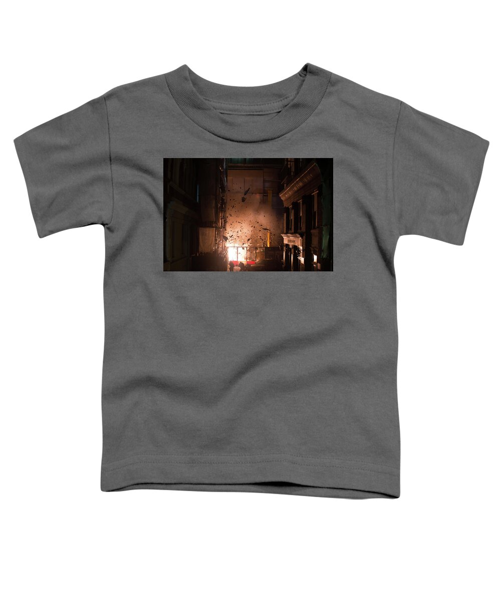 London Has Fallen Toddler T-Shirt featuring the digital art London Has Fallen #1 by Super Lovely