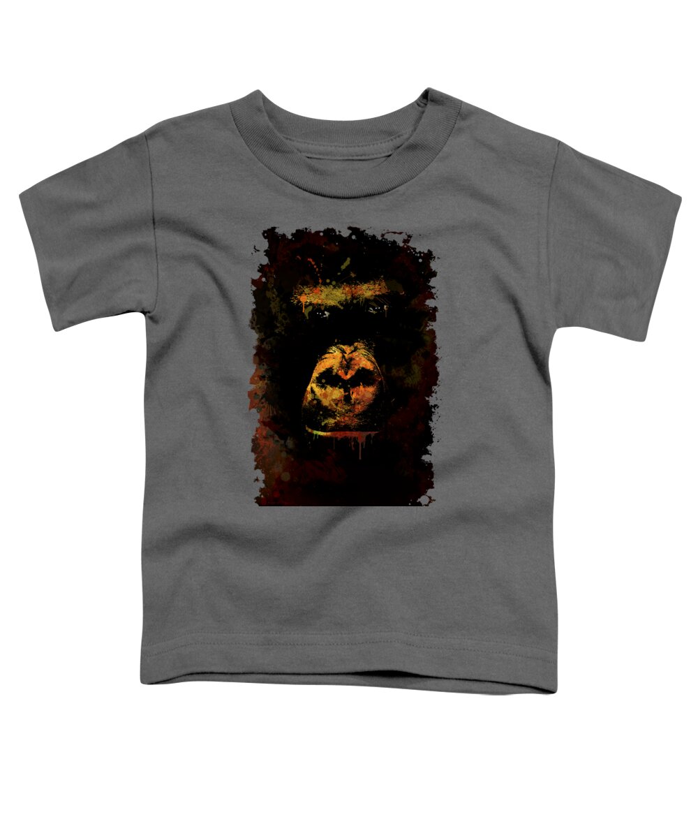 Animal Toddler T-Shirt featuring the photograph Mighty Gorilla #1 by Jaroslaw Blaminsky