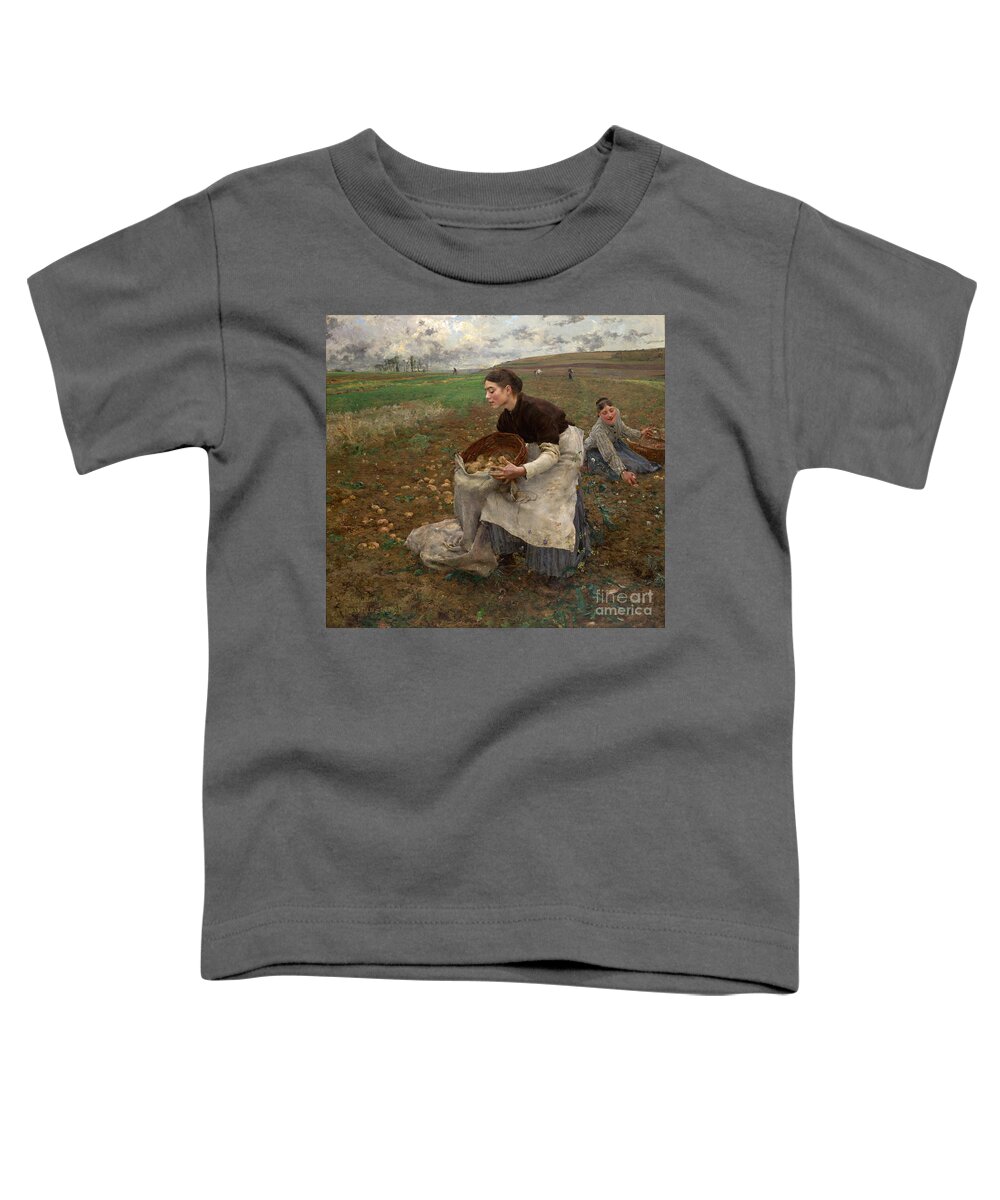 Jules Bastien - Lepage Toddler T-Shirt featuring the painting October #1 by Celestial Images