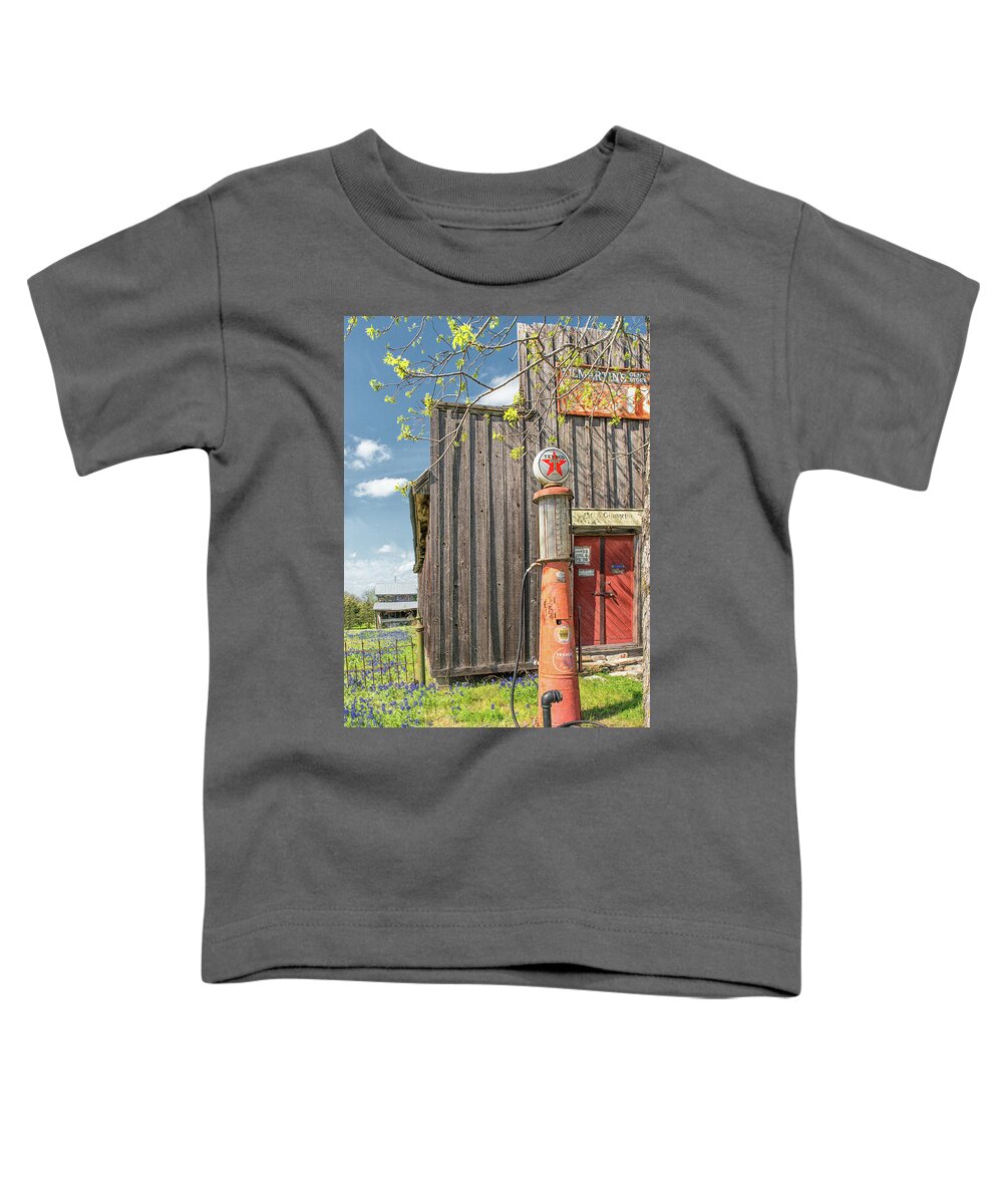 Texas Wildflowers Toddler T-Shirt featuring the photograph Old General Store #1 by Victor Culpepper